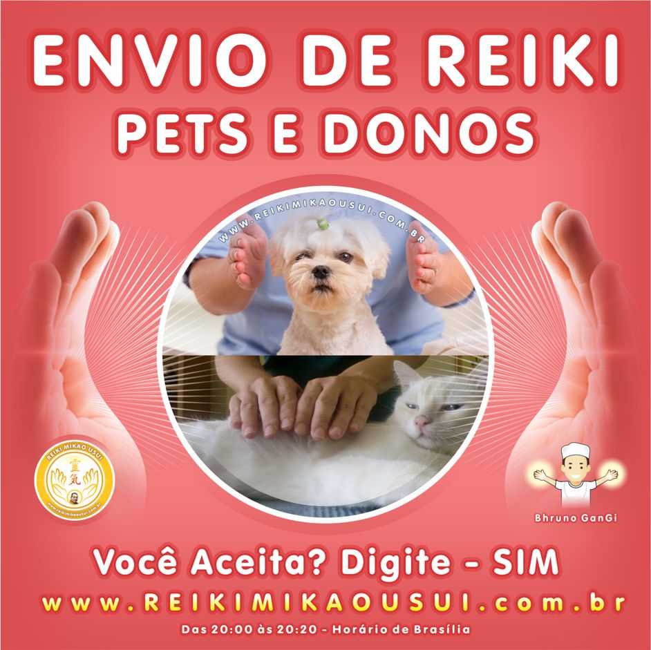 Envio de Reiki à distância para os Animais