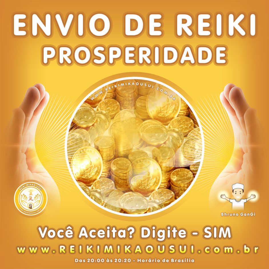 Envio de Reiki à distância para Prosperidade